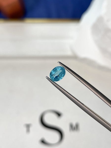$1 RES ~ $1390 Buy Now * 1.00ct Apatite Rare Paraiba Green Carousel 6