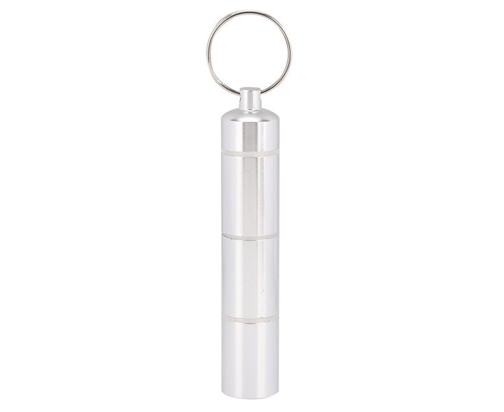 Aluminum Alloy Waterproof Pills Holder Organizer Portable Tablet Box Medicine Carousel 1