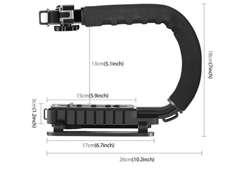 U/C Shape Portable Handheld DV Bracket Kit with Quick Release Buckle for All SLR Carousel 2