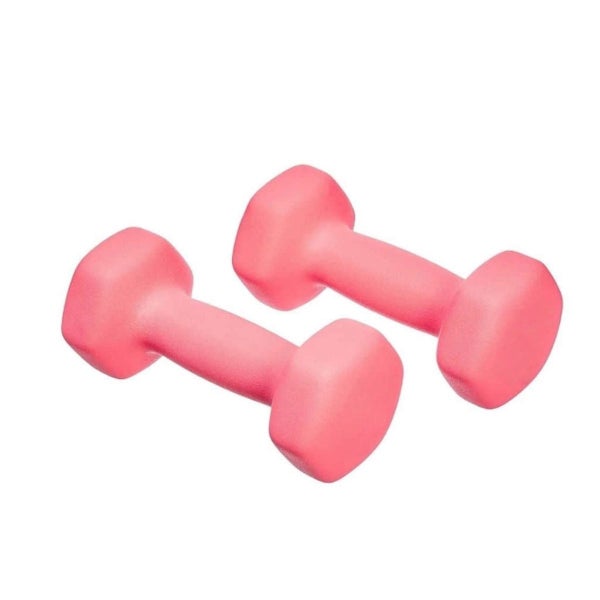 2x9kg Color Rubber Hex Dumbbells Carousel 1