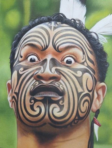 Maori Warrior Acrylic Painting63617473757827111