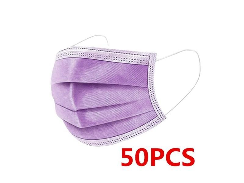 50/100/200pcs Child Disposable Face Masks Kids Filter 3 Layer Ply Mask Children Carousel 1