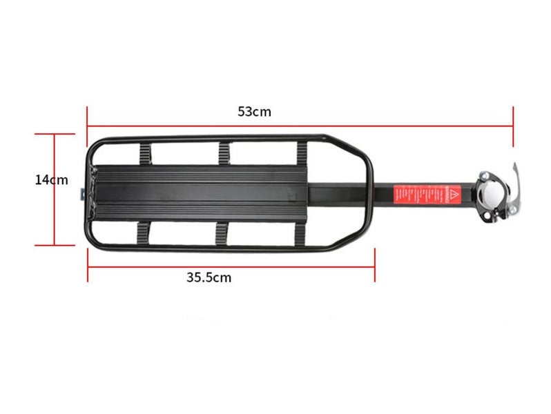 Bicycle Cargo Rack with Reflector Bike Luggage Rack Accessories for Bike, Bike R Carousel 6
