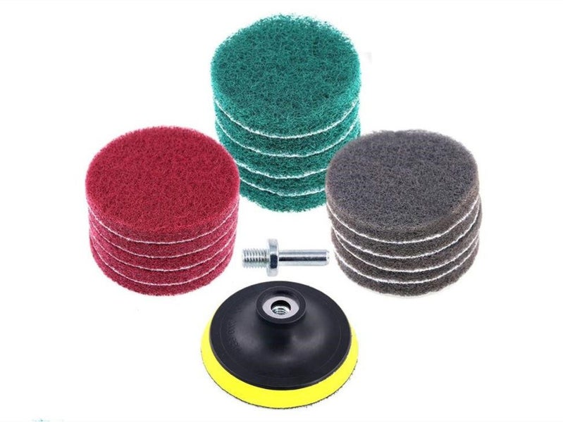 16 PCS Electric Drill Cleaning Brush Set Brush Attachments Set Scrub Pads Set wi Carousel 1