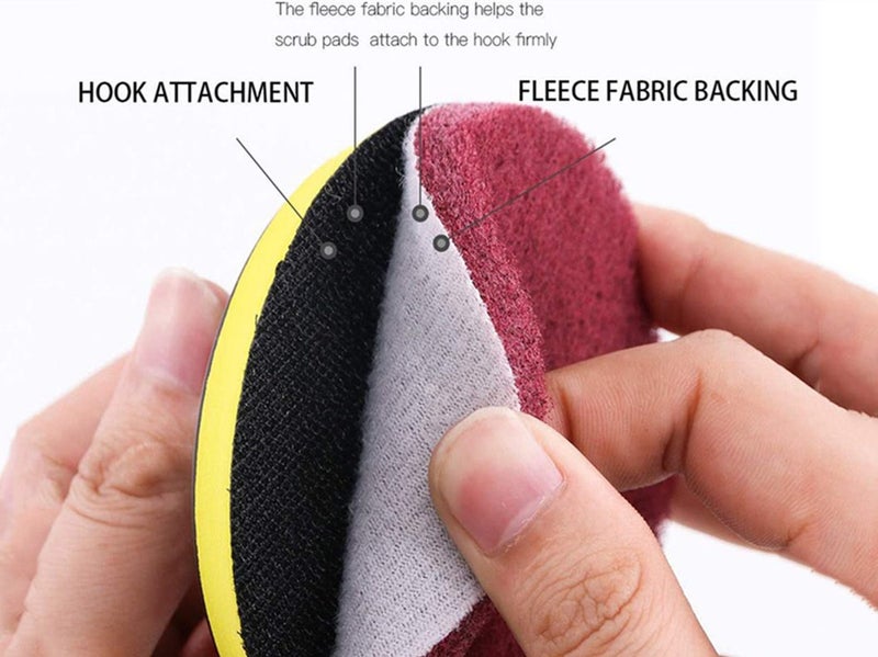 16 PCS Electric Drill Cleaning Brush Set Brush Attachments Set Scrub Pads Set wi Carousel 7