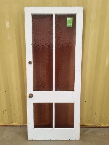 Wood and Glass Single Door Leaf 810 W x 1980 H [#1419] Carousel 1