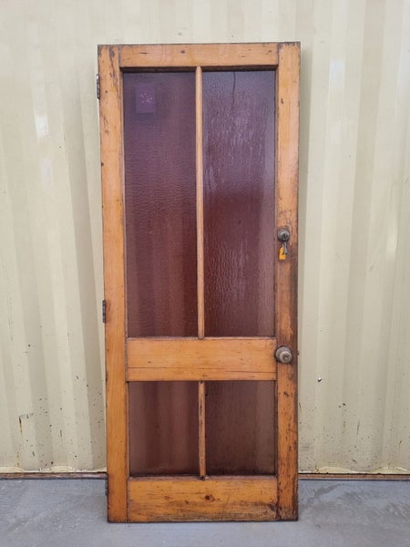 Wood and Glass Single Door Leaf 810 W x 1980 H [#1419] Carousel 2
