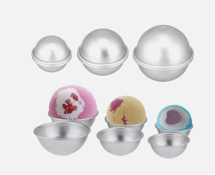 3d Aluminum Bath Bomb Molds Half Ball Sphere Carousel 1