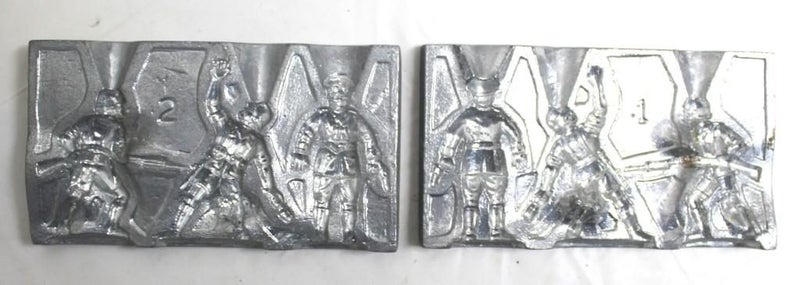 GERMAN OFFICER AND FOOT SOLDIERS 68103 - LEAD SOLDIER CASTING MOLD *NOT USED* Carousel 1