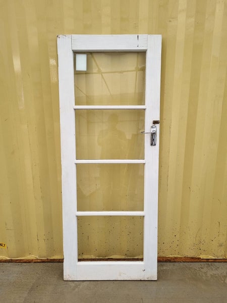 Wood and Glass Single Door Leaf 1520 W x 1920 H [#4353] Carousel 2