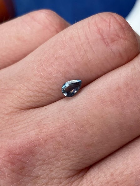 $1 RES ~ $1470 Buy Now * 0.70ct Grey-Blue Sapphire Rare Colour Carousel 1