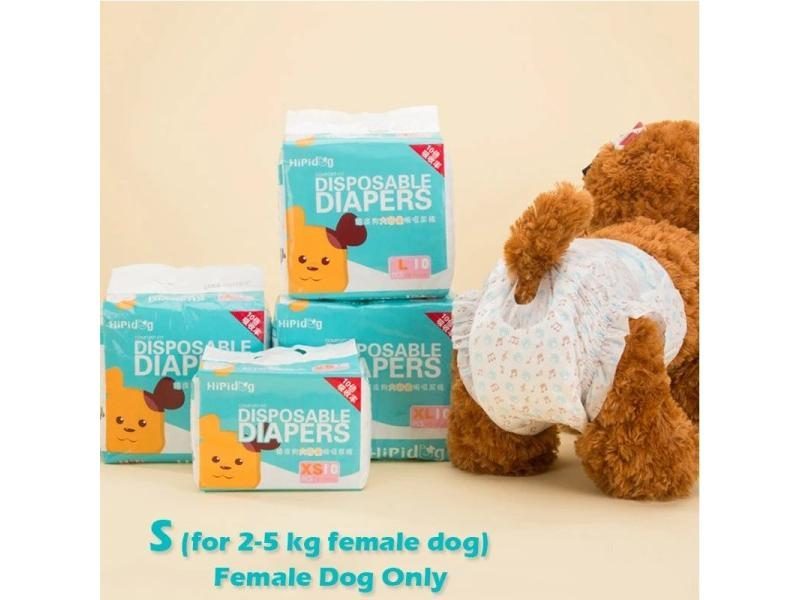 10PCS/Bag Dog Diapers Diaper For Dogs Pet Female Dog Disposable Leakproof Carousel 1