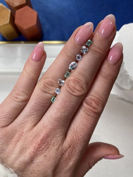 $1 RES ~ $2880 Buy Now * 2.68ct Colombian Emerald, Aquamarine and Topaz Layout Carousel 2