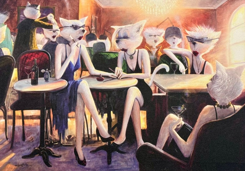 2 x Lonely Dog Series ''Outrageous Gossip'' and ''The Salon'' by Ivan Clarke Carousel 2