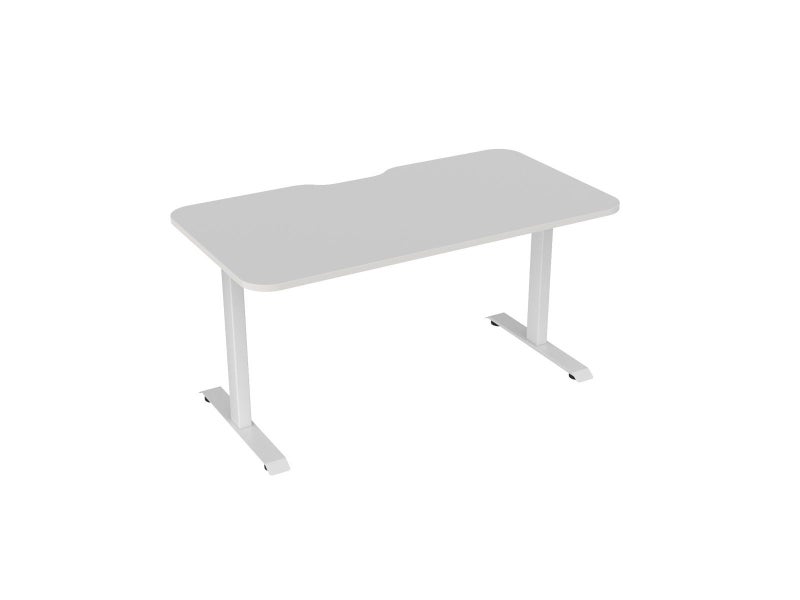 Knight's Haven 1500mm x 800mm Fixed Height Single Sided Desk, White Frame, Sc... Carousel 2