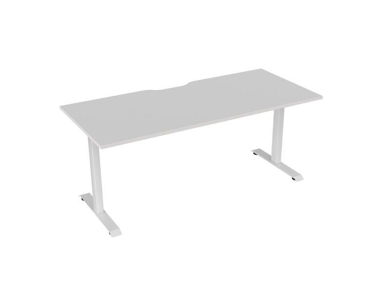 Knight's Haven 1800mm x 800mm Fixed Height Single Sided Desk, White Frame, Sc... Carousel 2