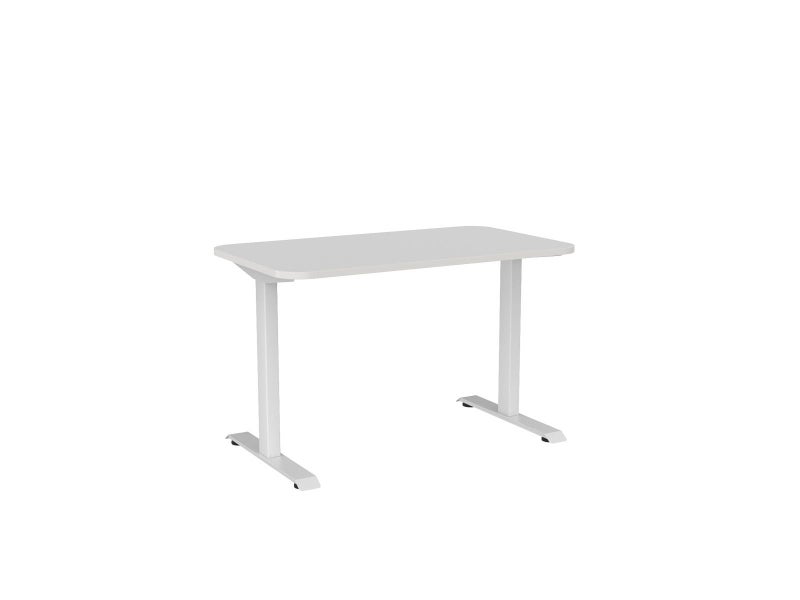 Knight's Haven 1200mm x 700mm Fixed Height Single Sided Desk, White Frame, Ra... Carousel 1