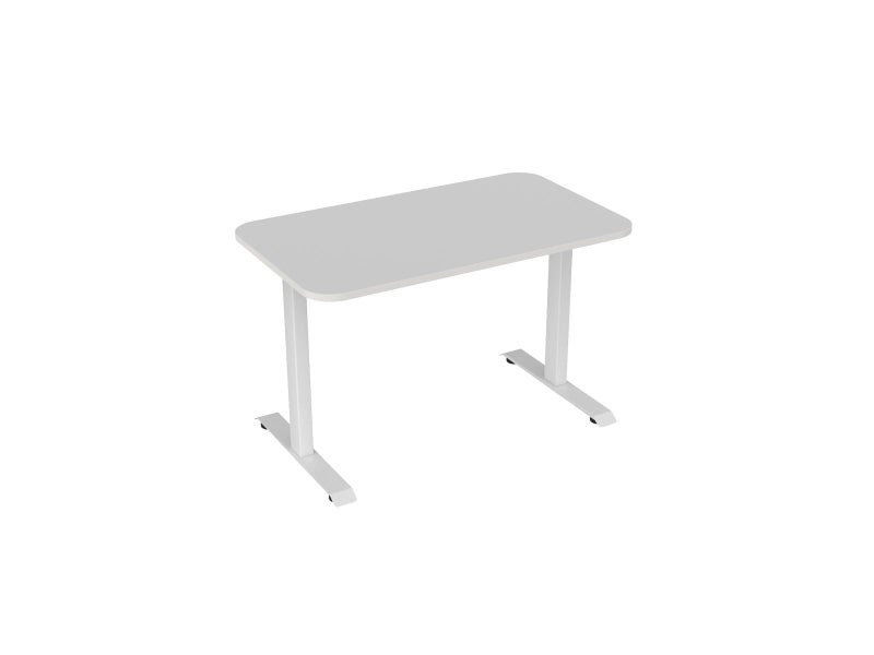 Knight's Haven 1200mm x 700mm Fixed Height Single Sided Desk, White Frame, Ra... Carousel 2