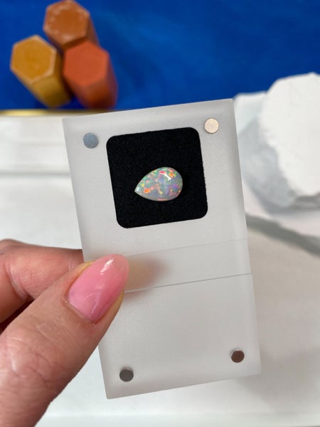 $1 RES ~ $1780 Buy Now * 1.53ct Welo Opal with Patchwork Honeycomb Pattern Carousel 9