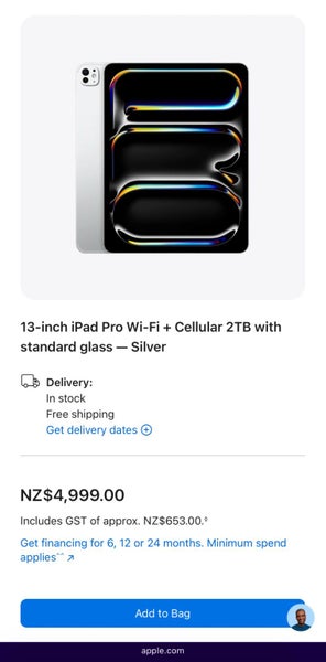20% OFF! Max Spec iPad Pro 13-inch (M4) Wi-Fi + Cellular 2TB64071032619011110