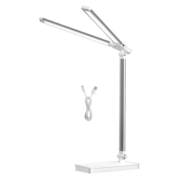 Emitto Desk Study Lamp LED Bedside Table Reading Light Foldable Dimmable USB Carousel 1