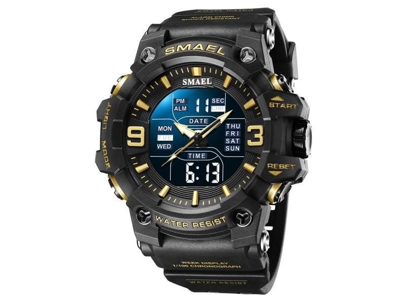 SAMEL Sport Style Men Digital Watch Shock Military Watches Dual Display Carousel 1
