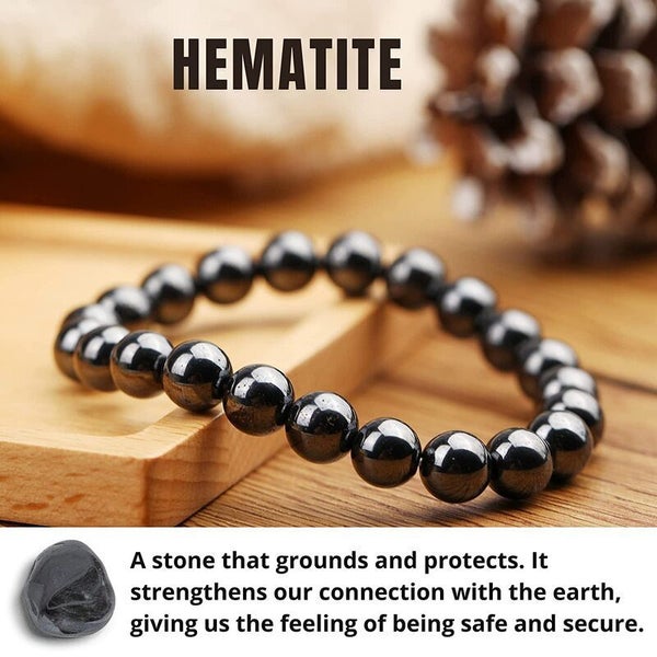 Hematite Beads Bracelets Magnetic Therapy Health Care Loss Weight Carousel 1