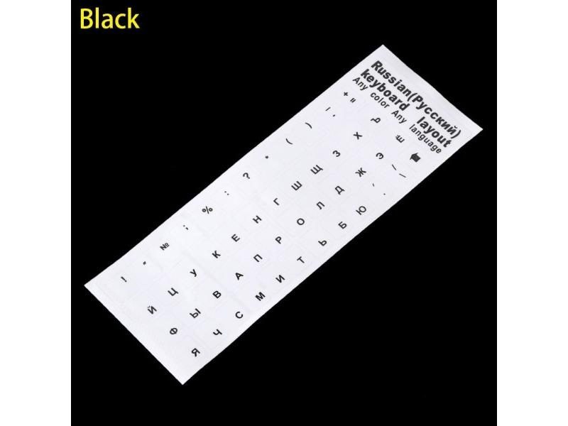 Russian Letters Transparent PVC Keyboard Stickers Waterproof Self-adhesive Carousel 1