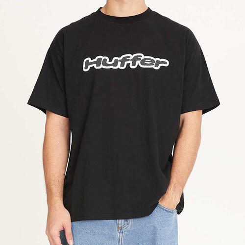 HUFFER BLOCK TEE 220/VERT BLACK Carousel 1