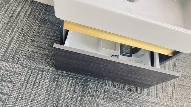 600 MONTE WALL HUNG VANITY IN BURNISHED WOOD Carousel 2