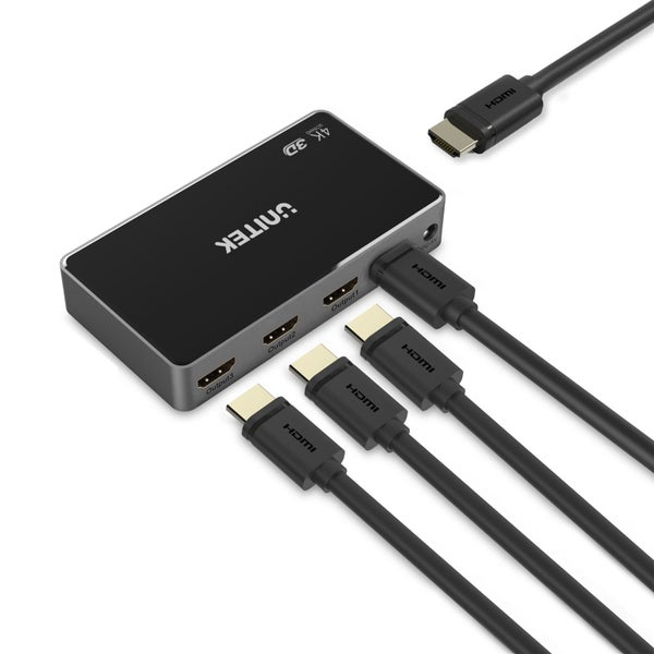 Unitek V1109A 1-In-4-Out 4K HDMI 1.4b Splitter Supports up to 4K 30Hz (UHD) Carousel 2