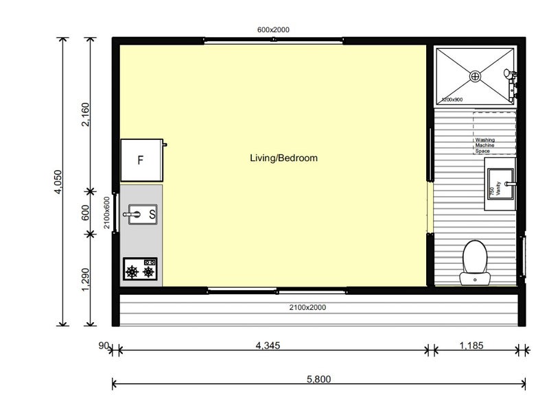 Tiny Home - 21m² - Studio Unit - No Building Consent Required - Matai Carousel 3