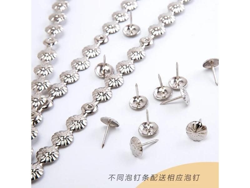 Upholstery Nail Strips 11mm Brass Nickel Bronze Decorative Trims Tapes Tacks Carousel 1