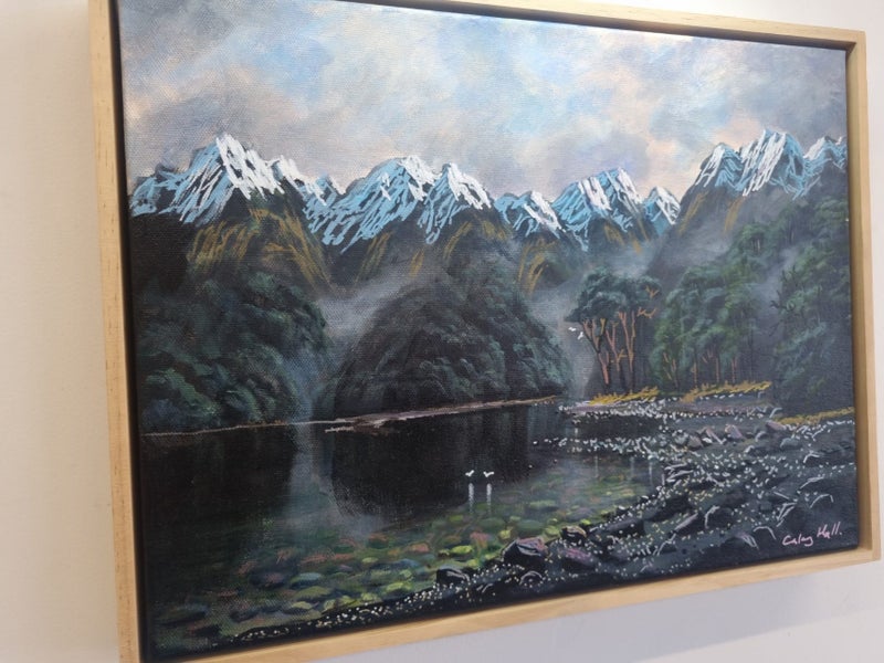 Manapouri Shoreline Study Fiordland - Caley Hall - Original Painting Carousel 2