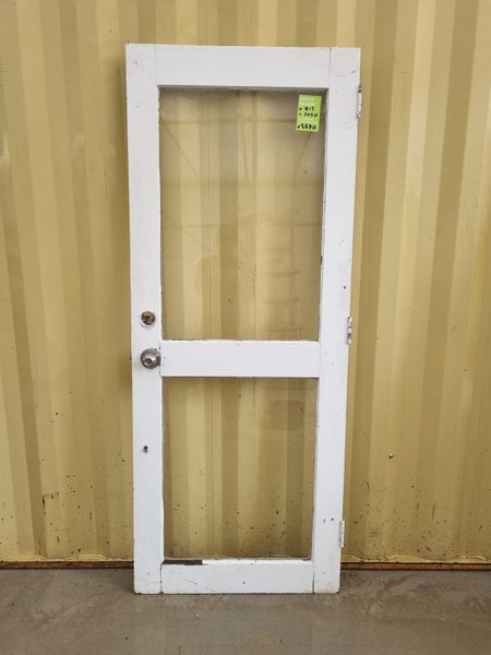 Wood and Glass Single Door Leaf 815 W x 2050 H [#2570] Carousel 1