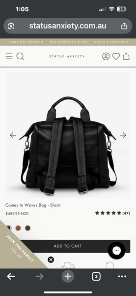 Status Anxiety BabyBag - Comes in Waves Backpack63617614871683111