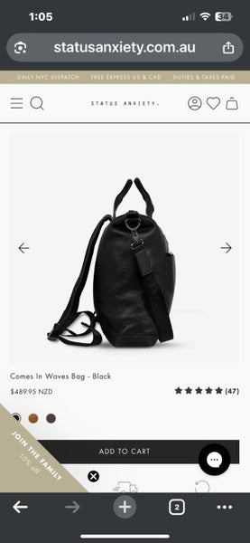 Status Anxiety BabyBag - Comes in Waves Backpack63617614871683112