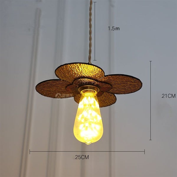 Vintage Tiffany Floral Stained Glass Pendant Light - 25cm Carousel 1