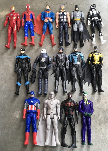 Superhero action toys BULK LOT 28 ~ 30cm Carousel 1