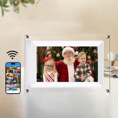 7 Inch Acrylic Smart Digital Photo Frame 8GB WIFI Multi Function IPS Carousel 10