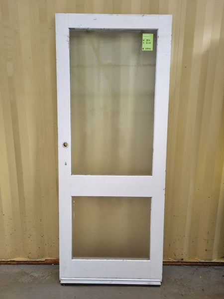 Wood and Glass Single Door Leaf 860 W x 2110 H [#2844] Carousel 1
