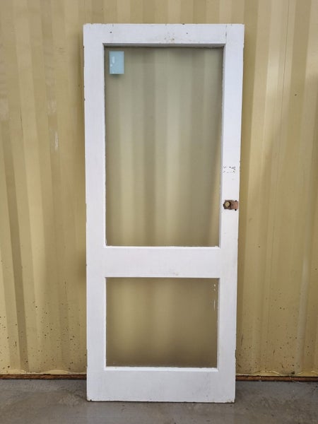 Wood and Glass Single Door Leaf 860 W x 2110 H [#2844] Carousel 2