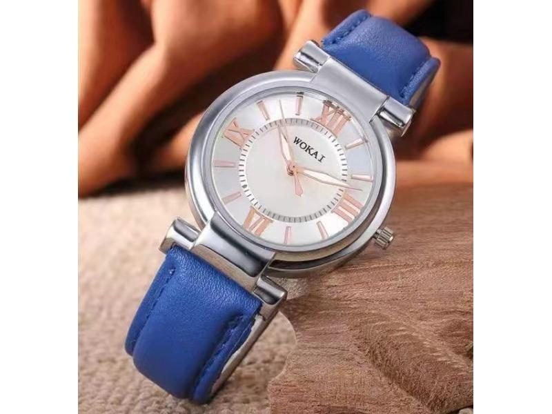 WOKAI High Quality Classic Retro Women's Belt Quartz Square Green Carousel 1