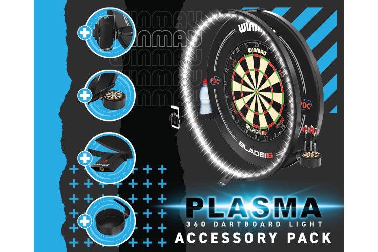 Winmau Plasma Lighting Accessory Pack Phone Drink Darts Dock Laser Oche Holde... Carousel 3