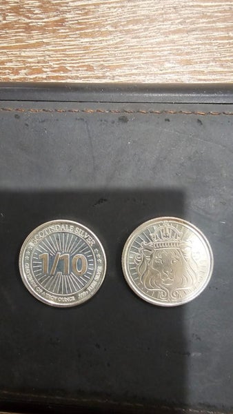2x 1/10 oz fractional silver coins Carousel 1