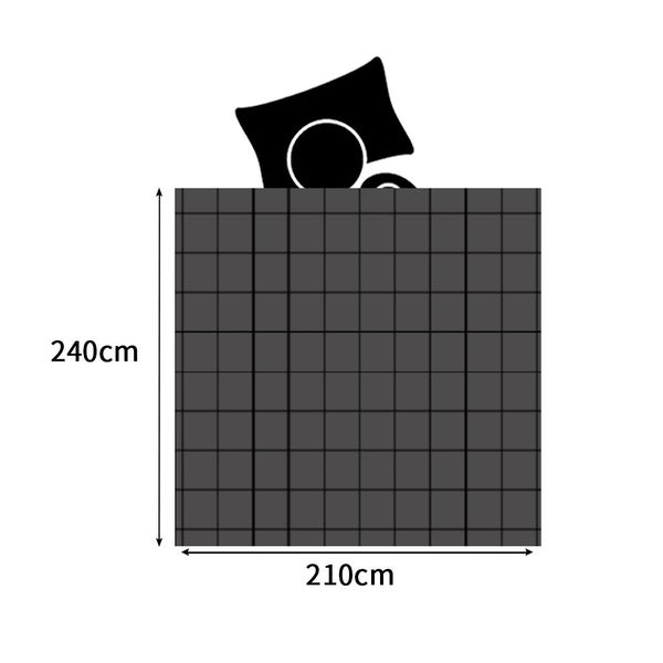 Dreamz Quilt Doona Comforter Blanket Velvet Winter Warm King Bedding Grey 500GSM Carousel 2