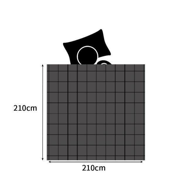 Dreamz Quilt Doona Comforter Blanket Velvet Winter Warm Queen Bedding Grey Carousel 2