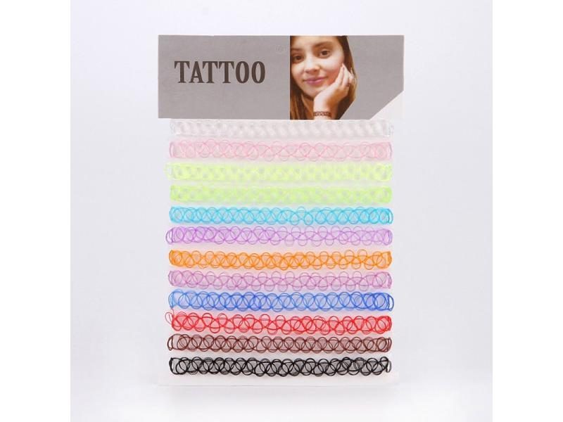 JUCHAO Choker Tattoo Necklace For Girls Gothic Chokers Necklaces For Women Carousel 1