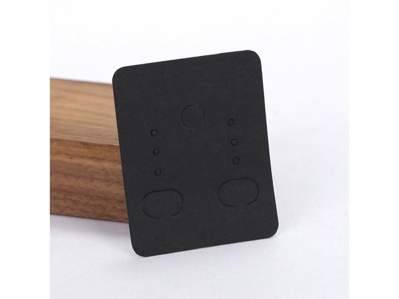 50pcs 3.8x4.8cm Earring Display Card Earring Card Holder Blank Kraft Paper Tags Carousel 1