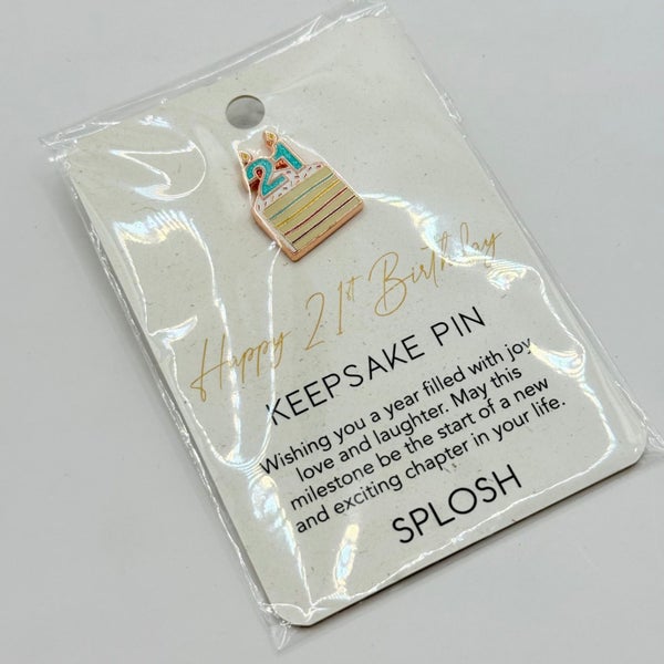Splosh 21 Celebration Keepsake Pin64455899697025110